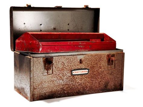 painting steel tool box|restoring old metal toolbox.